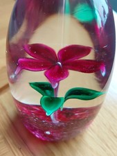 Vintage 1970's Scottish Strathhearn Paperweight .Good Condition. 9.5cm High.