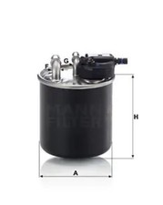 Fuel filter In-Line Filter WK 820/15 MANN-FILTER for MERCEDES-BENZ INFINITI