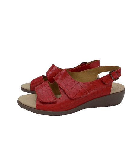 Hotter red sandals wide fit - fit, uk