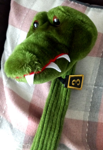Crocodile novelty green knit - novelty,