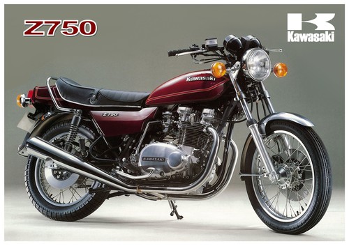 Kawasaki poster kz750 z750 - poster,