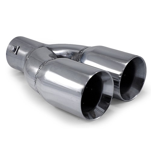Twin exhaust tip trim - trim, pipe