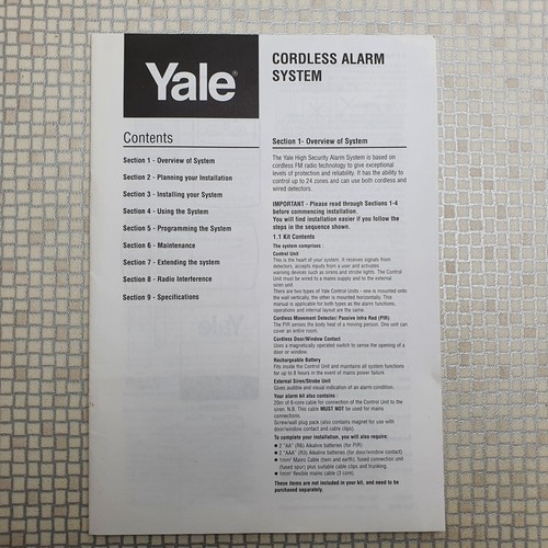 Yale hsa2000 alarm - yale,