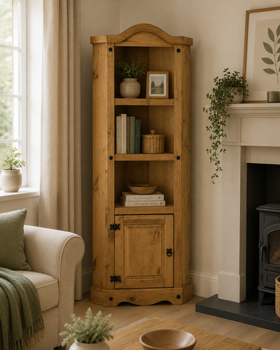 Solid pine door corner - solid,