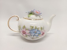 Royale Stratford Country Cottage Teapot Collection 'Clematis' 4" H x 6.5" W 