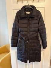 Hobbs Quilted Buffer Jacket 16 Black, detachable Hood with fur trim