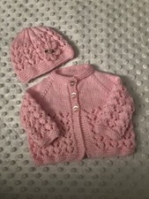 Hand Knitted Baby Cardigan &