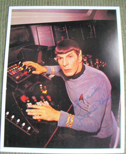 Leonard nimoy signed autograph - leonard,