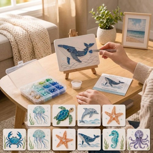 Ocean diy sea glass art - sea, kit
