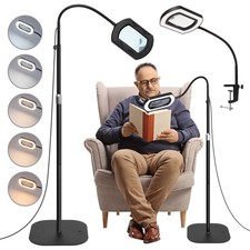 10X Magnifier Glass LED Desk
