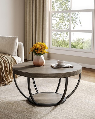Round coffee table - coffee, table,32-inch