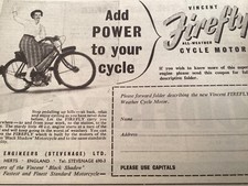 VINCENT FIREFLY CYCLEMOTOR