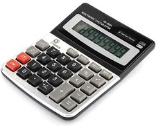 8 DIGITS DISPLAY DESKTOP CALCULATOR, JUMBO LARGE BUTTONS-BUSINESS & ACCOUNTS UK