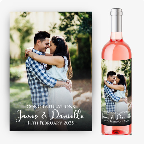 Personalised wine bottle label - personalised,