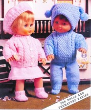 Doll outfits knitting pattern
