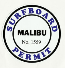 "MALIBU BEACH USA SURFBOARD
