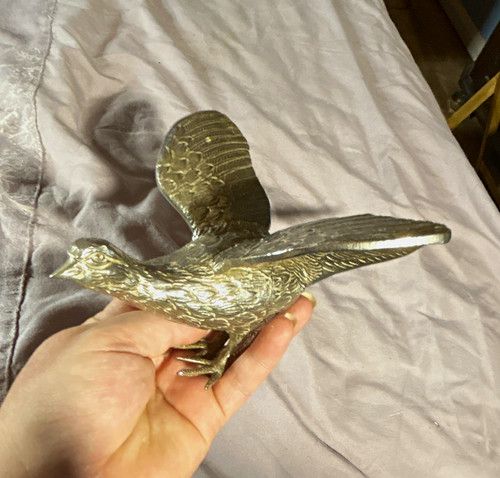 Italian silver plated - , pheasant