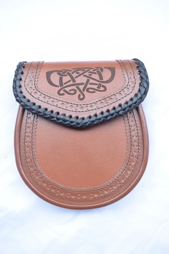 Scottish tan celtic - celtic, leather