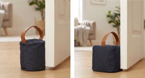 Doorstop cover cotton denim - cotton,