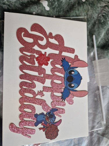 Stitch birthday cake topper - cake,