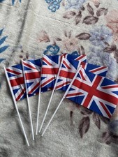 2024 Union Jack Flag Small Hand Waving British Royal Coronation Party Event Deco