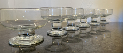 Glass dessert coupes set - coupes,