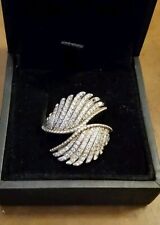 Genuine Pandora Clear Stones Stunning Majestic Feathers Ring ALE 925 Silver