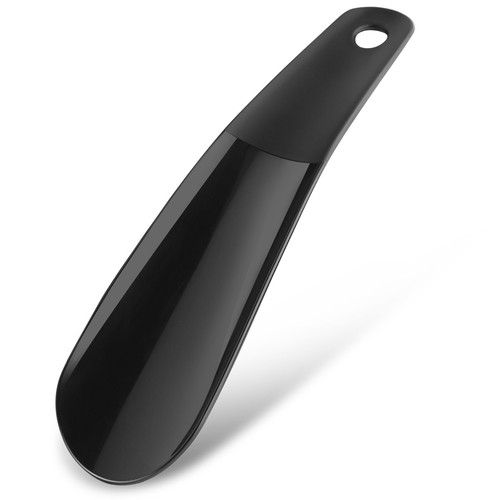 Black plastic shoe string - black,