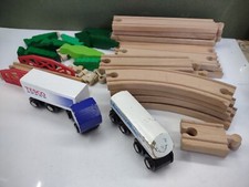 Wooden Railway Intercity Train Tesco Lorry Trees Girder Bridge Track Connecter