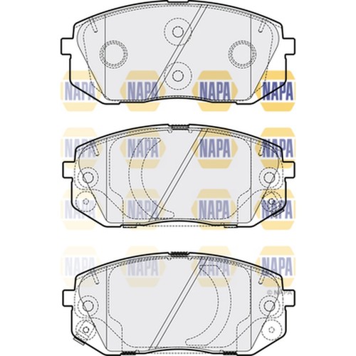 Brake pads set - set, for
