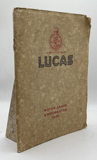 Lucas Motor Lamps & Motoralities 1929 Catalogue Vintage Car Lighting Booklet