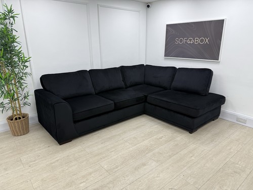 Dfs orka velvet corner sofa - velvet,