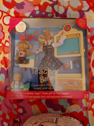 1995 teacher barbie doll - doll, &