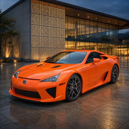 Lexus lfa molten orange - lfa,