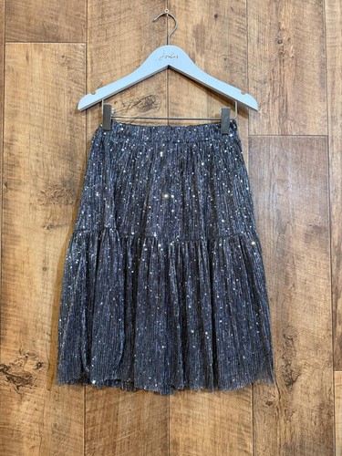 Next silver sparkle pleated
