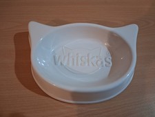 White Ceramic Whiskas Cat