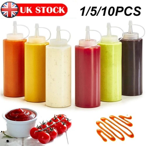8oz clear plastic squeeze - 8oz,