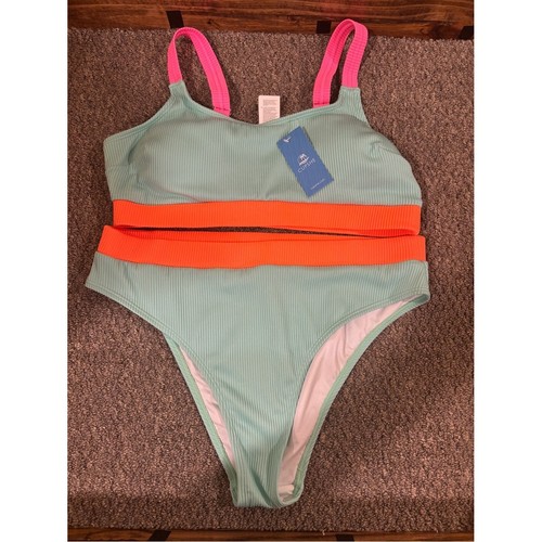 Cupshe mint ribbed bikini with - cupshe,