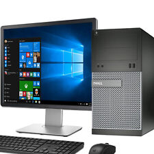 FAST COMPUTER PC i5 6th QUAD DESKTOP TOWER PC &TFT SET 16GB WINDOWS 10 SSD & HDD