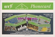 Hobbies Postcard - Collect British Phonecards, BT, Telecom Phonecard RR20820