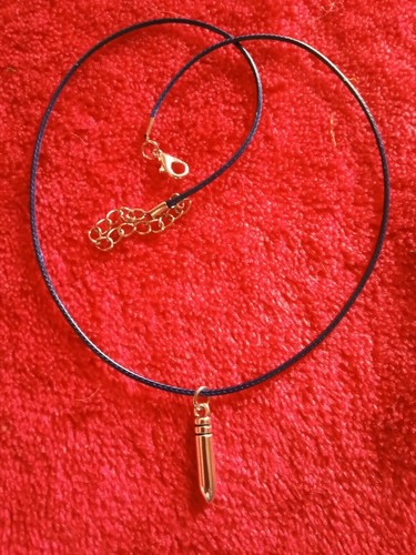 Bullet pendant with cord - bullet,