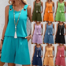 2Pcs Ladies Tracksuit Summer