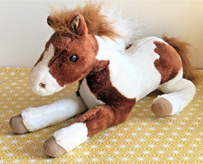 Breyer Plush Pony Pinto Horse 20” White & Brown Patches Skewbald horse Toy Large