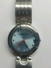 Mens Retro Fishbone Watch Working Battery In Good Used Condition
