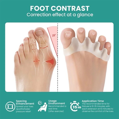 2pcs silicone toe - silicone,