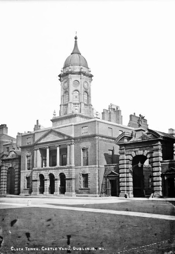 Castle clock tower dublin - clock,
