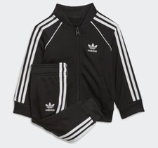 Adidas Originals SST Junior full Tracksuit Kids Zip Track Black 12-18 Months
