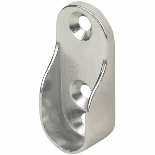 Oval rail end - oval, brackets