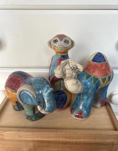 Vintage raku pottery - raku, pottery,