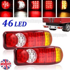 Pair 12V 46 LED Rear Tail